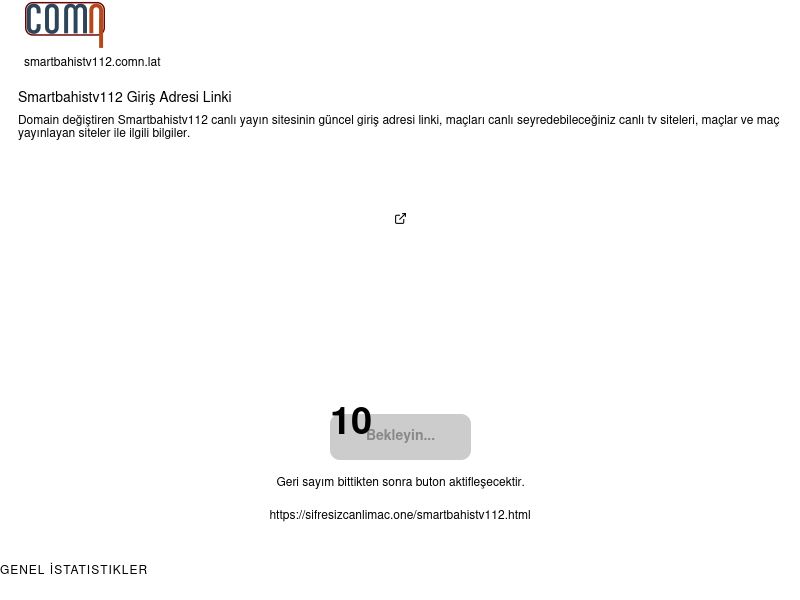 Smartbahistv112 Giriş Adresi Linki - Comn-lat - Ekran Görüntüsü
