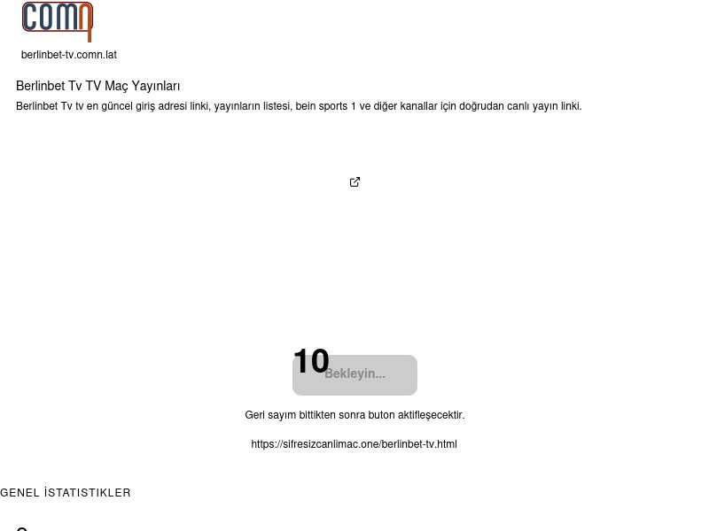 Berlinbet Tv TV Maç Yayınları - Comn-lat - Ekran Görüntüsü