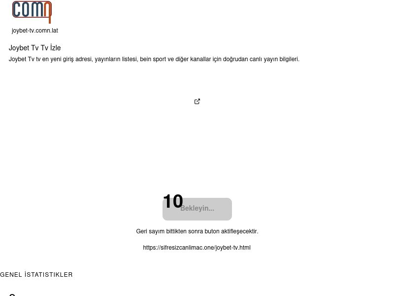 Joybet Tv Tv İzle - Comn-lat - Ekran Görüntüsü