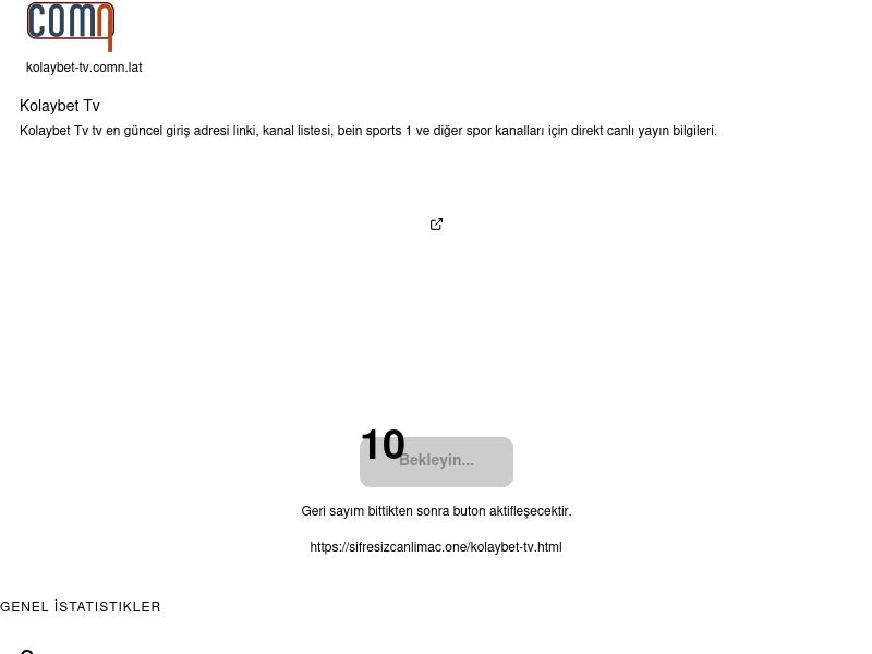Kolaybet Tv - Comn-lat - Ekran Görüntüsü