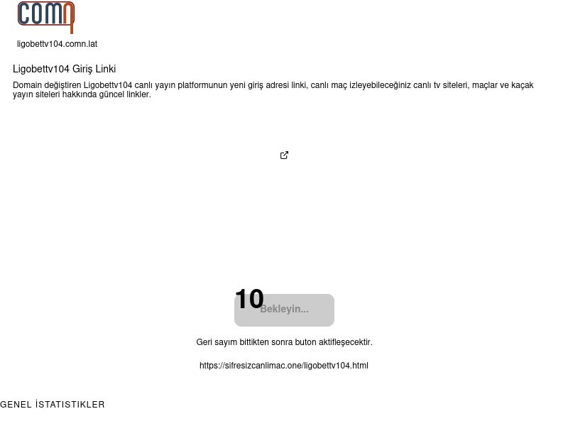 Ligobettv104 Giriş Linki - Comn-lat - Ekran Görüntüsü