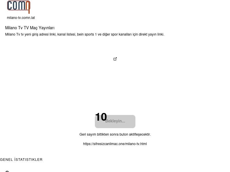 Milano Tv TV Maç Yayınları - Comn-lat - Ekran Görüntüsü