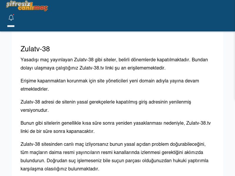 Zulatv-38 Canlı Maç - Şifresiz canlı maç izle - Ekran Görüntüsü