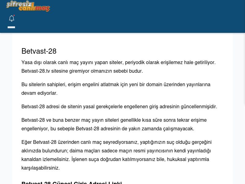 Betvast-28 Canlı Maç İzle - Şifresiz canlı maç izle - Ekran Görüntüsü
