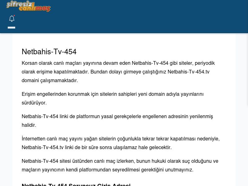 Netbahis-Tv-454 Maç İzle - Şifresiz canlı maç izle - Ekran Görüntüsü