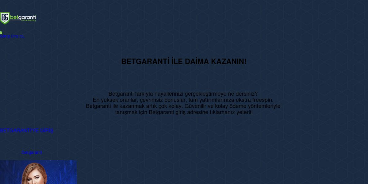 Betgaranti - En Güvenilir Online Bahis ve Casino Sitesi - Ekran Görüntüsü