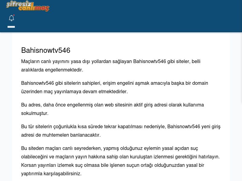 Bahisnowtv546 Güncel Giriş - Şifresiz canlı maç izle - Ekran Görüntüsü