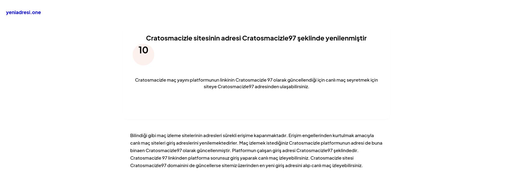 Cratosmacizle sitesinin adresi Cratosmacizle97 şeklinde yenilenmiştir - Ekran Görüntüsü