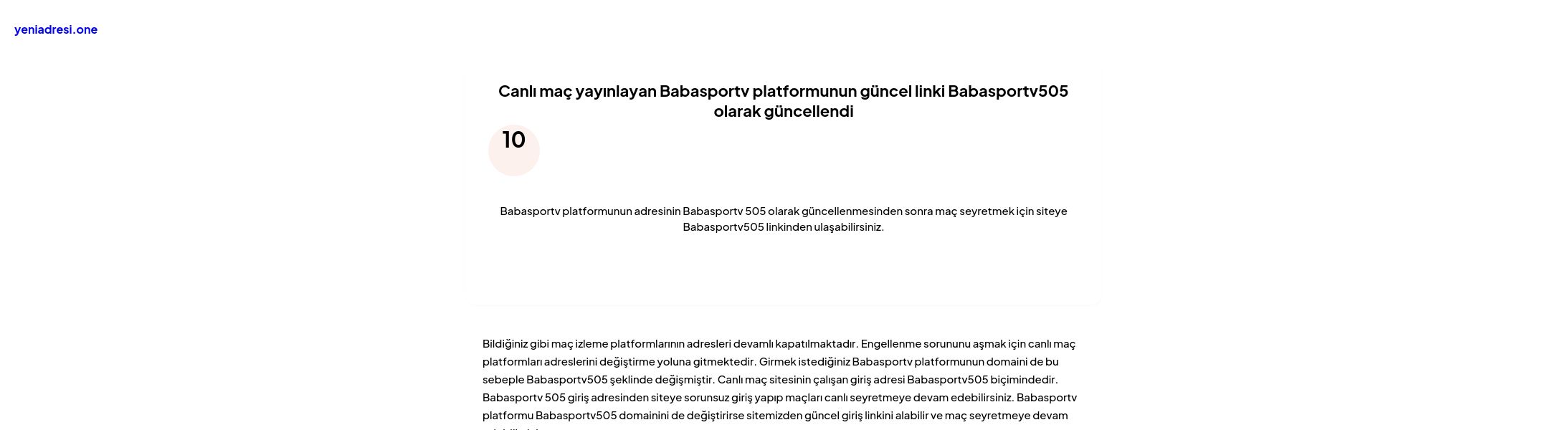 Canlı maç yayınlayan Babasportv platformunun güncel linki Babasportv505 olarak güncellendi - Ekran Görüntüsü