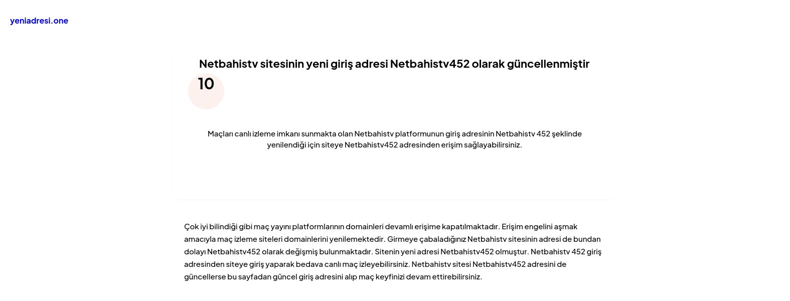 Netbahistv sitesinin yeni giriş adresi Netbahistv452 olarak güncellenmiştir - Ekran Görüntüsü