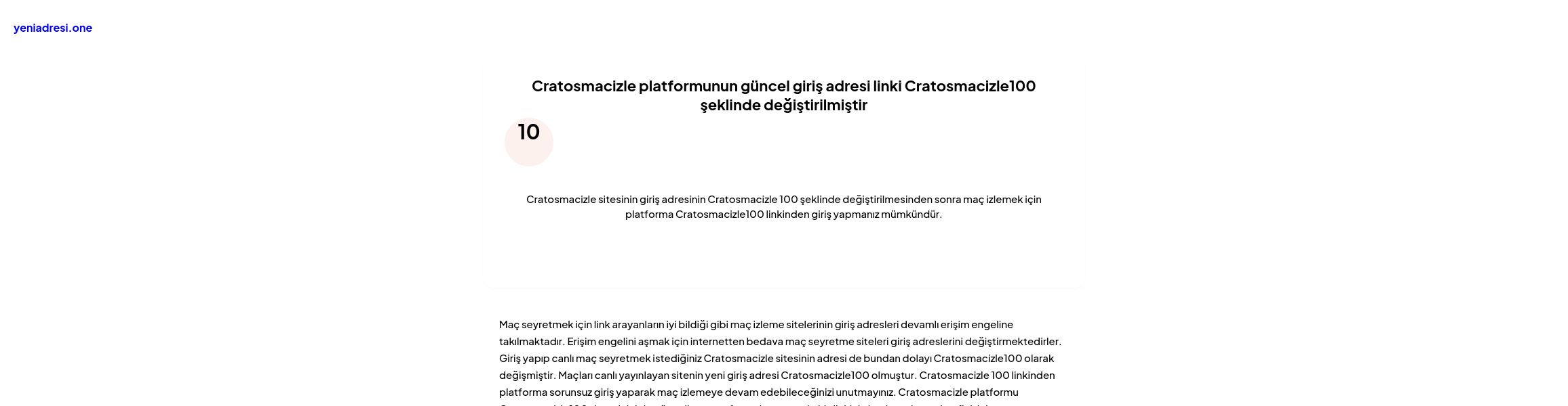 Cratosmacizle platformunun güncel giriş adresi linki Cratosmacizle100 şeklinde değiştirilmiştir - Ekran Görüntüsü