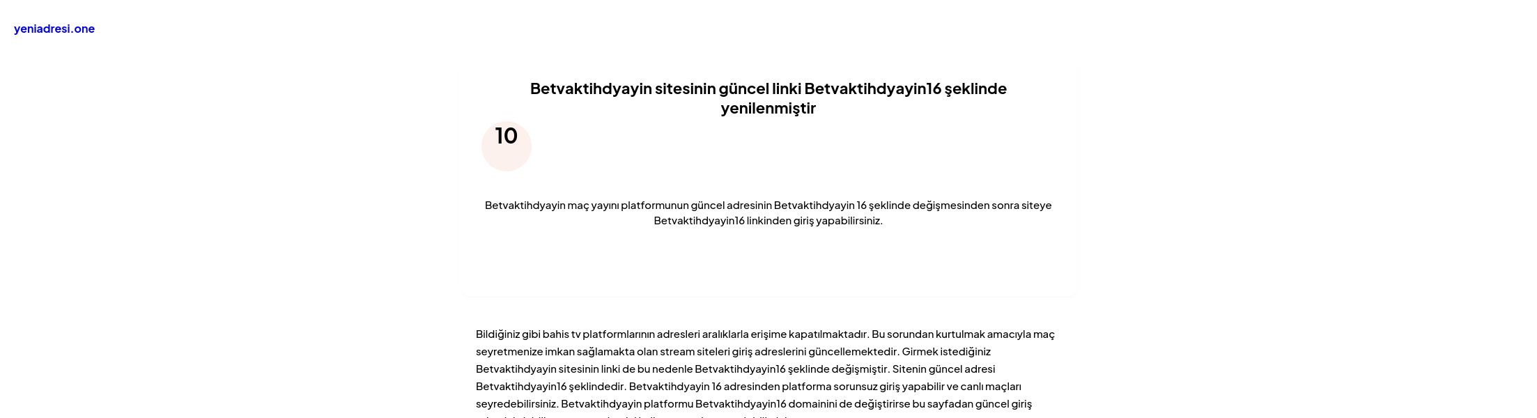 Betvaktihdyayin sitesinin güncel linki Betvaktihdyayin16 şeklinde yenilenmiştir - Ekran Görüntüsü