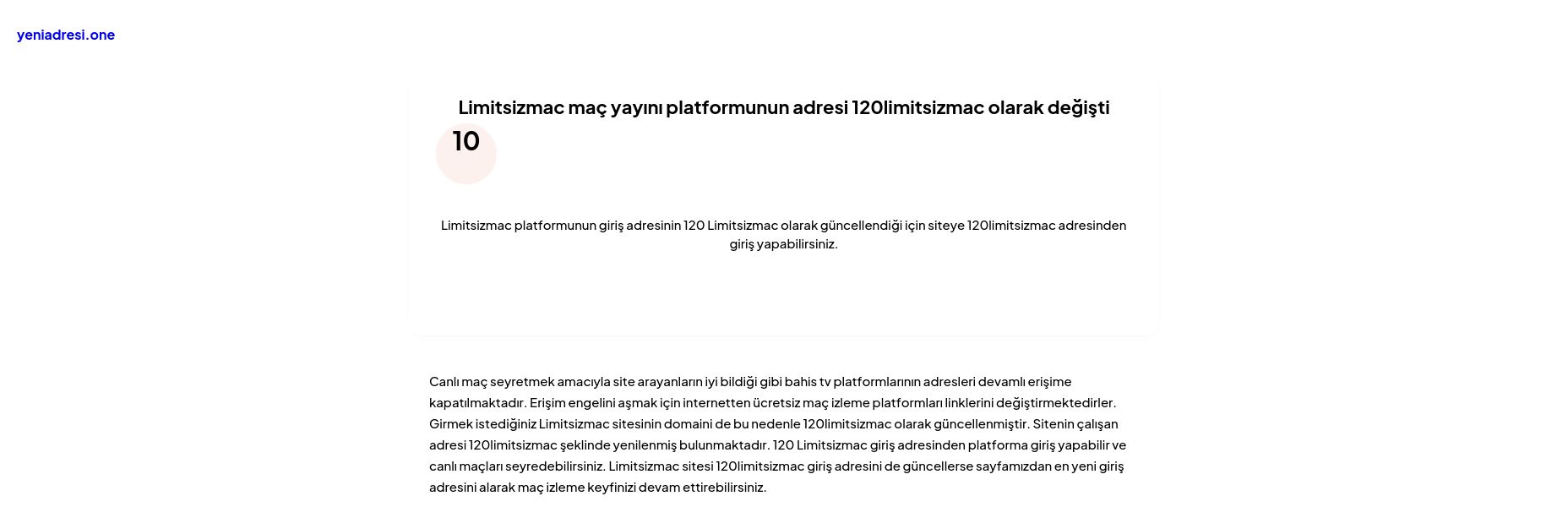 Limitsizmac maç yayını platformunun adresi 120limitsizmac olarak değişti - Ekran Görüntüsü