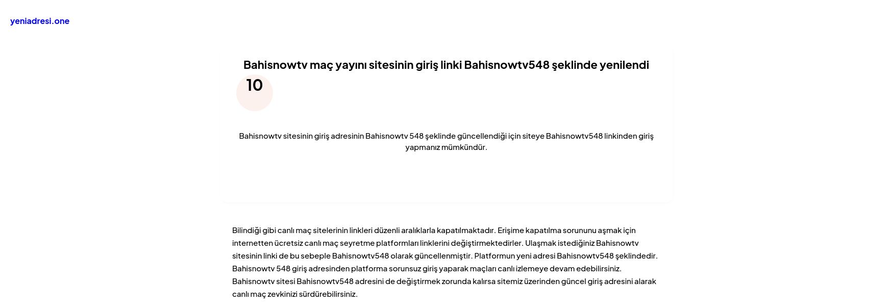 Bahisnowtv maç yayını sitesinin giriş linki Bahisnowtv548 şeklinde yenilendi - Ekran Görüntüsü