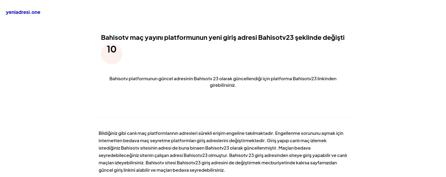 Bahisotv maç yayını platformunun yeni giriş adresi Bahisotv23 şeklinde değişti - Ekran Görüntüsü