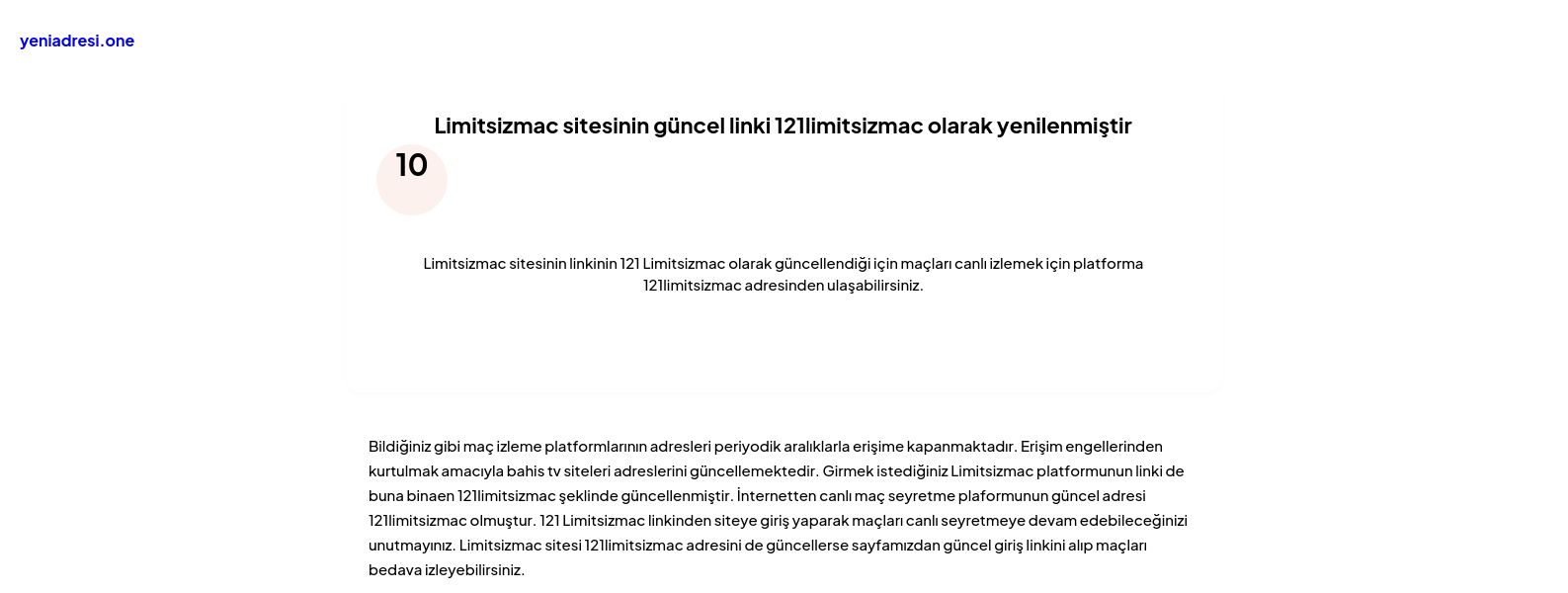 Limitsizmac sitesinin güncel linki 121limitsizmac olarak yenilenmiştir - Ekran Görüntüsü