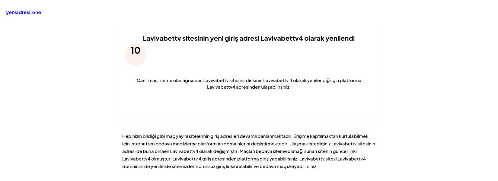 Lavivabettv sitesinin yeni giriş adresi Lavivabettv4 olarak yenilendi - Ekran Görüntüsü