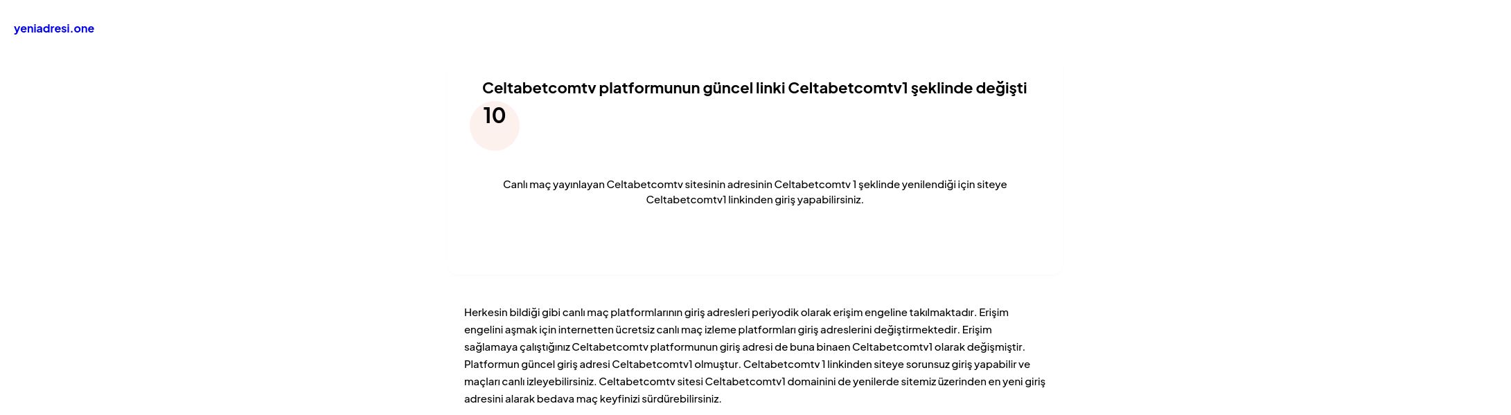Celtabetcomtv platformunun güncel linki Celtabetcomtv1 şeklinde değişti - Ekran Görüntüsü