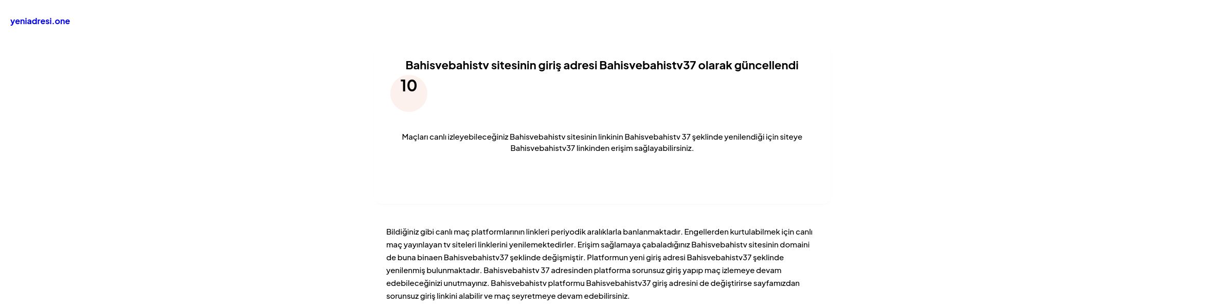 Bahisvebahistv sitesinin giriş adresi Bahisvebahistv37 olarak güncellendi - Ekran Görüntüsü