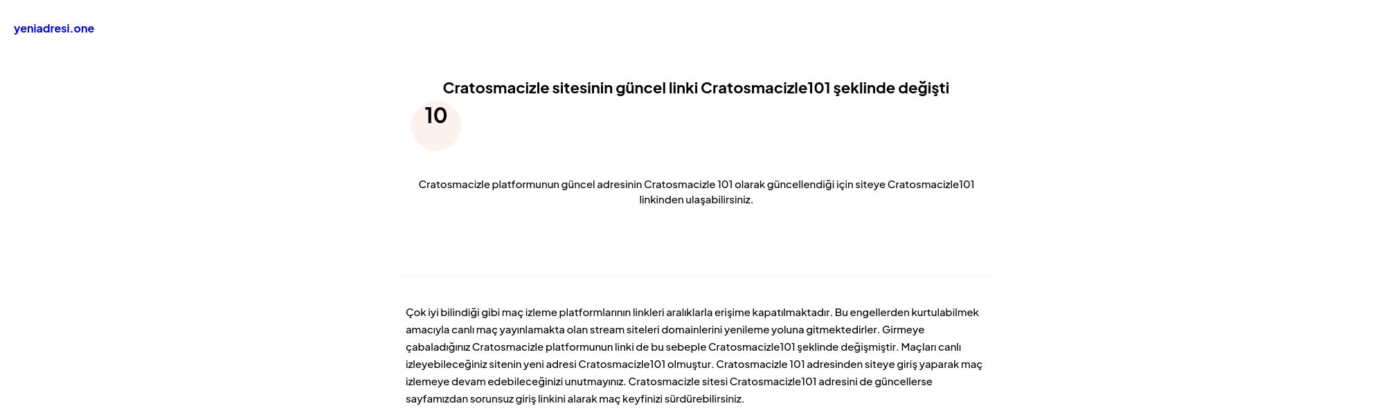 Cratosmacizle sitesinin güncel linki Cratosmacizle101 şeklinde değişti - Ekran Görüntüsü