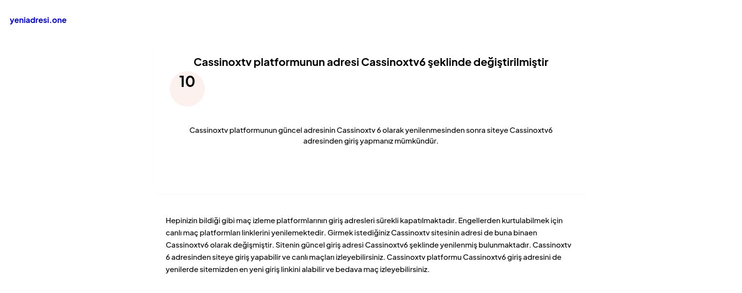 Cassinoxtv platformunun adresi Cassinoxtv6 şeklinde değiştirilmiştir - Ekran Görüntüsü