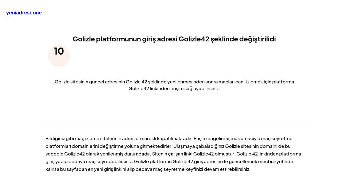 Golizle platformunun giriş adresi Golizle42 şeklinde değiştirilidi - Ekran Görüntüsü