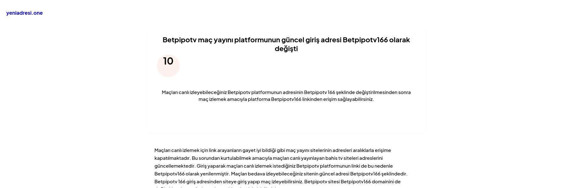 Betpipotv maç yayını platformunun güncel giriş adresi Betpipotv166 olarak değişti - Ekran Görüntüsü