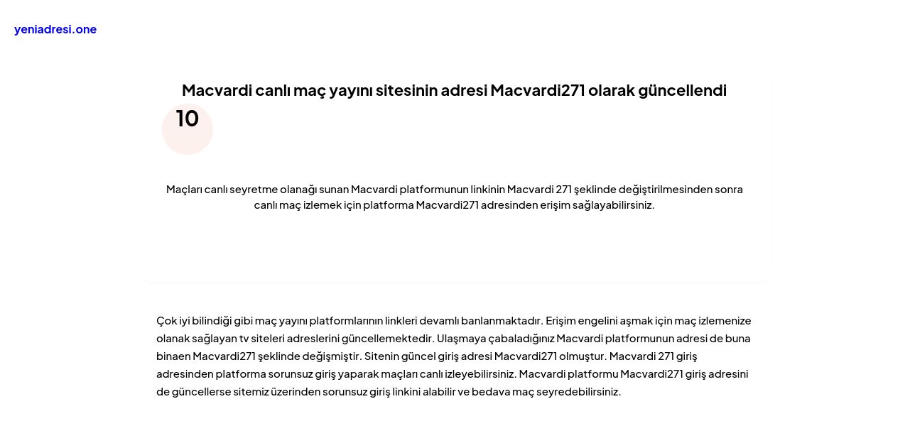 Macvardi canlı maç yayını sitesinin adresi Macvardi271 olarak güncellendi - Ekran Görüntüsü