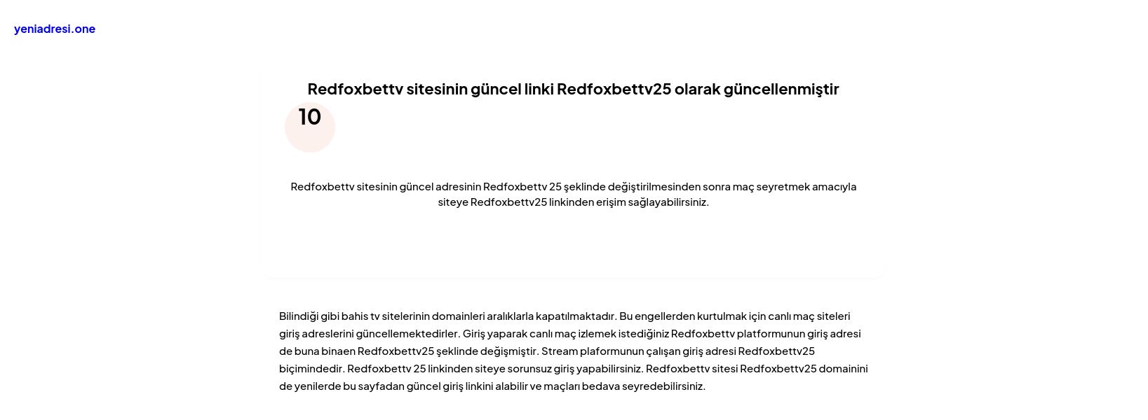 Redfoxbettv sitesinin güncel linki Redfoxbettv25 olarak güncellenmiştir - Ekran Görüntüsü