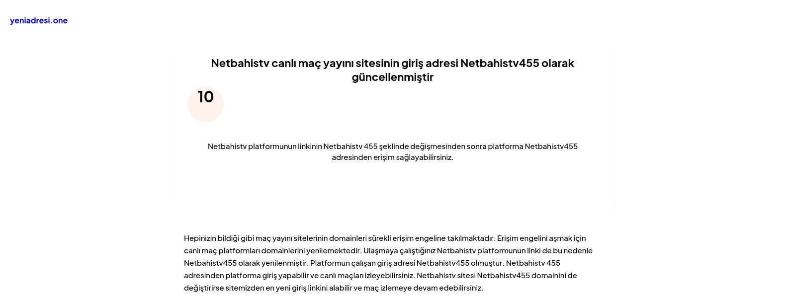 Netbahistv canlı maç yayını sitesinin giriş adresi Netbahistv455 olarak güncellenmiştir - Ekran Görüntüsü