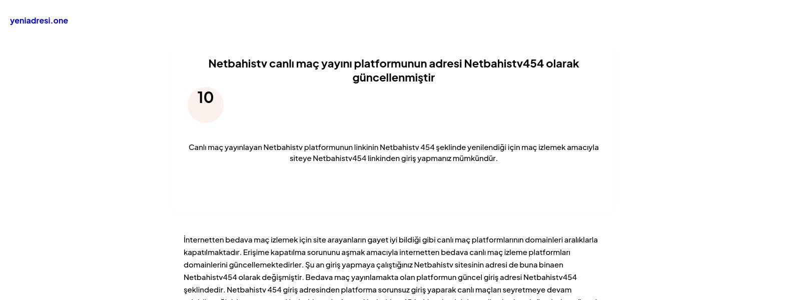 Netbahistv canlı maç yayını platformunun adresi Netbahistv454 olarak güncellenmiştir - Ekran Görüntüsü