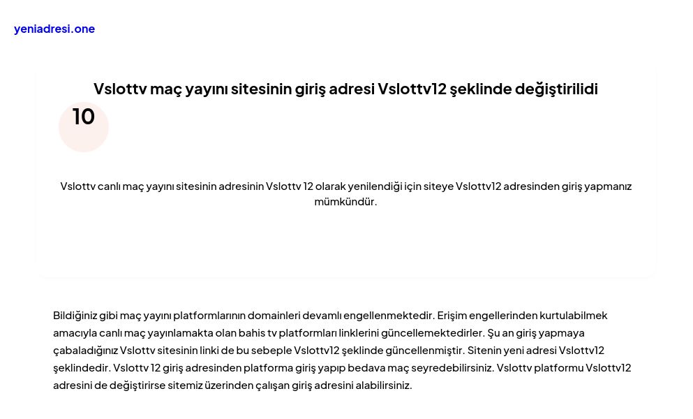 Vslottv maç yayını sitesinin giriş adresi Vslottv12 şeklinde değiştirilidi - Ekran Görüntüsü