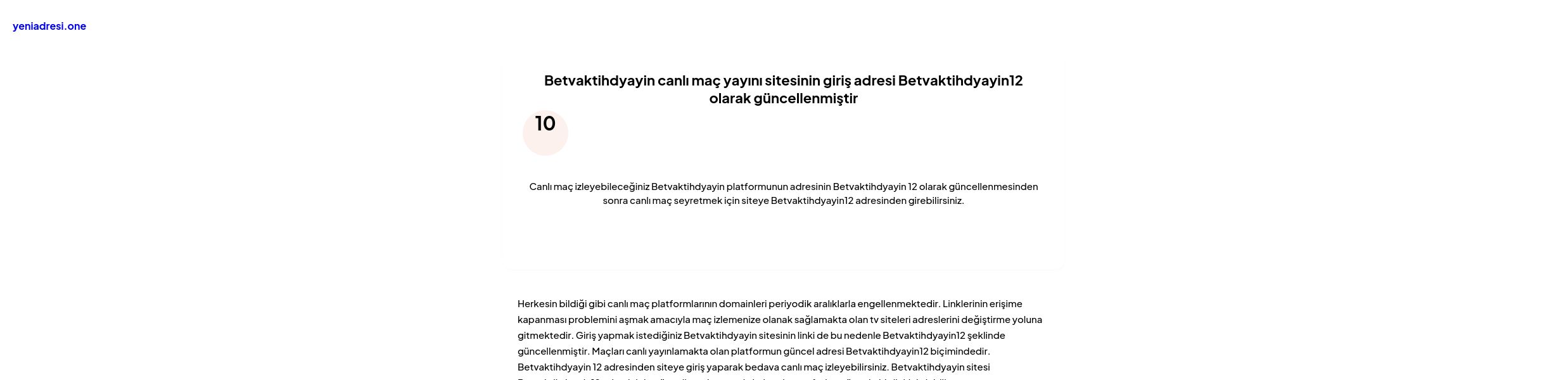 Betvaktihdyayin canlı maç yayını sitesinin giriş adresi Betvaktihdyayin12 olarak güncellenmiştir - Ekran Görüntüsü