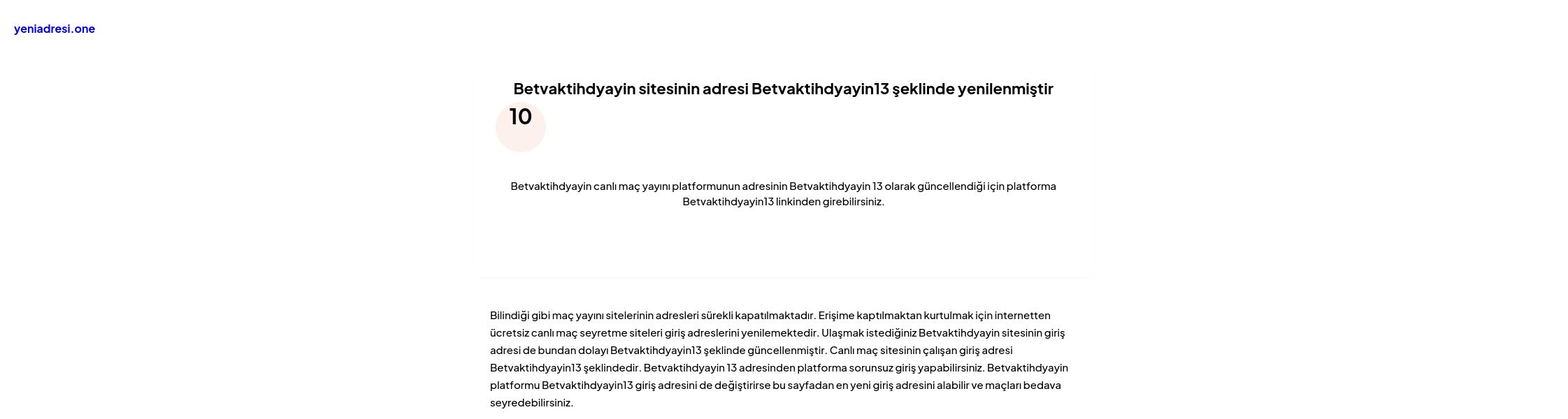 Betvaktihdyayin sitesinin adresi Betvaktihdyayin13 şeklinde yenilenmiştir - Ekran Görüntüsü