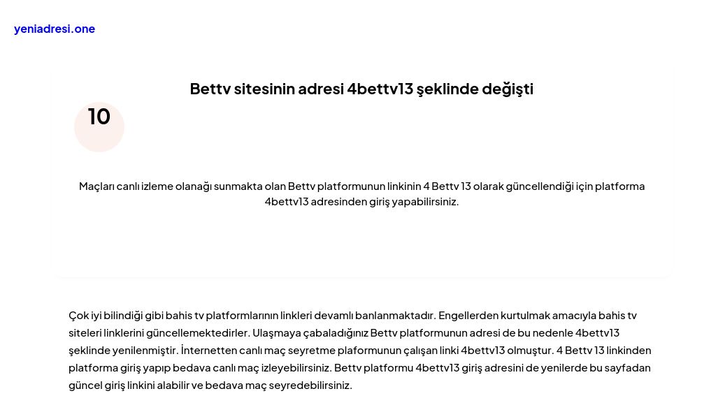 Bettv sitesinin adresi 4bettv13 şeklinde değişti - Ekran Görüntüsü