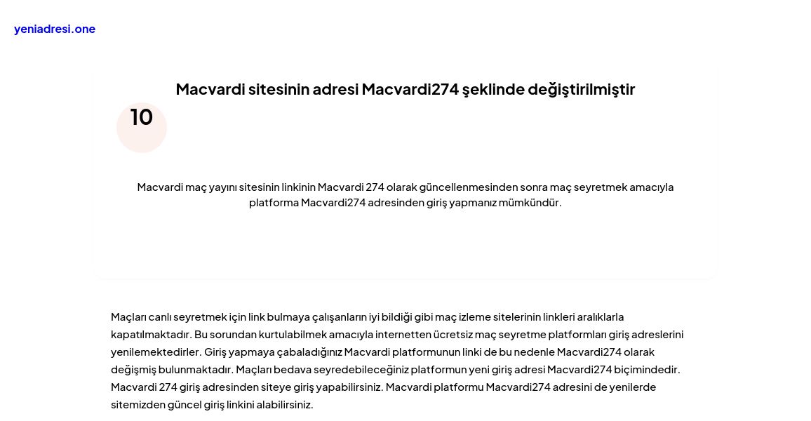 Macvardi sitesinin adresi Macvardi274 şeklinde değiştirilmiştir - Ekran Görüntüsü
