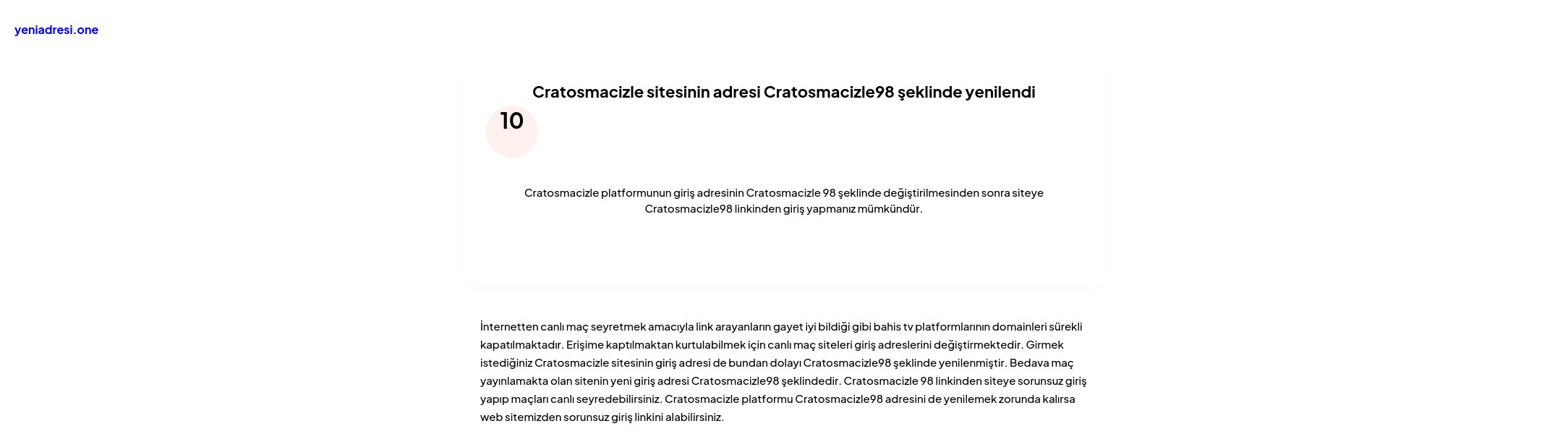 Cratosmacizle sitesinin adresi Cratosmacizle98 şeklinde yenilendi - Ekran Görüntüsü