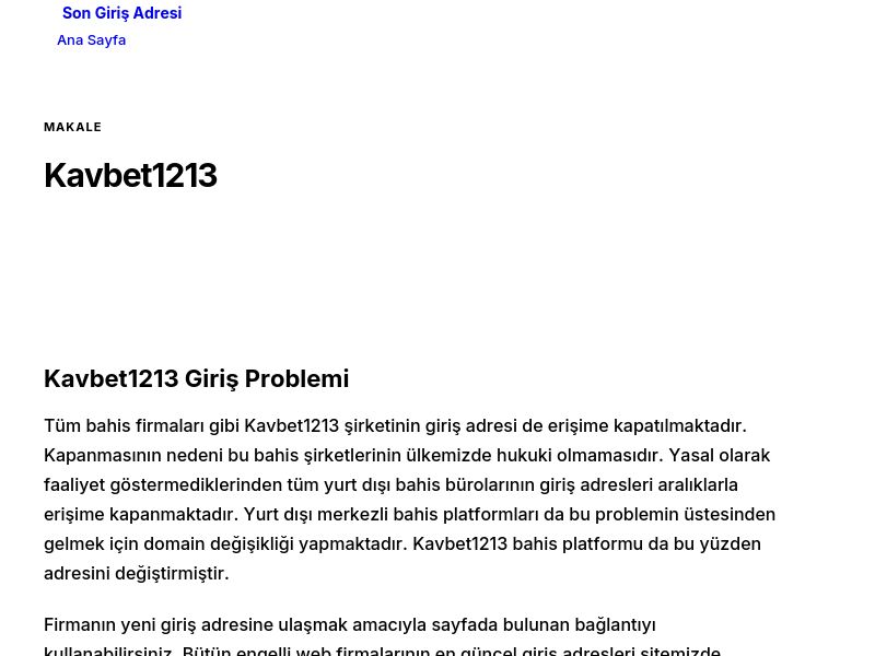 Kavbet1213 - Son Giriş Adresi - Ekran Görüntüsü