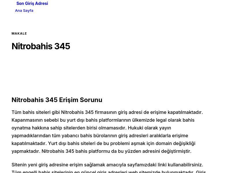 Nitrobahis 345 - Son Giriş Adresi - Ekran Görüntüsü