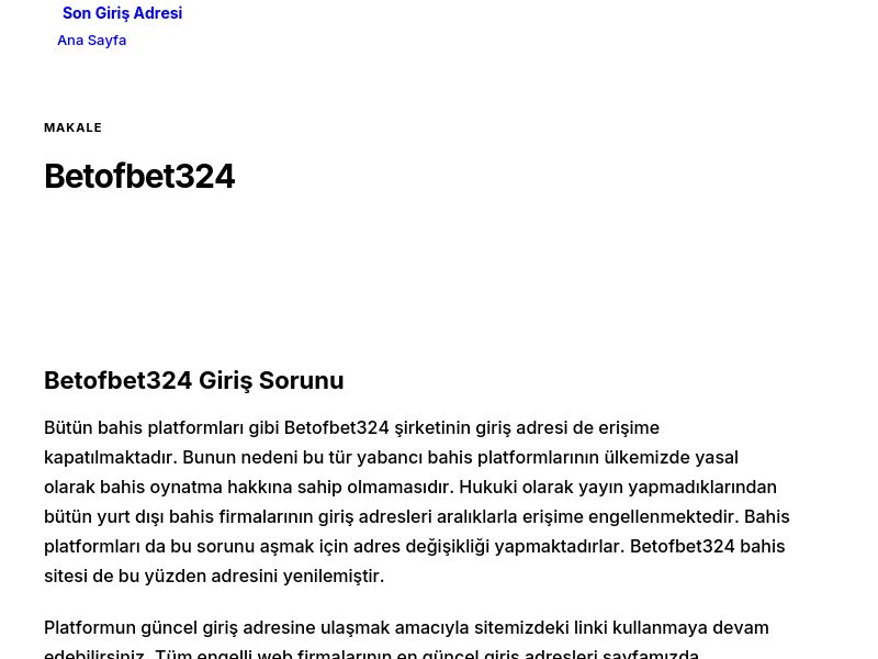 Betofbet324 - Son Giriş Adresi - Ekran Görüntüsü