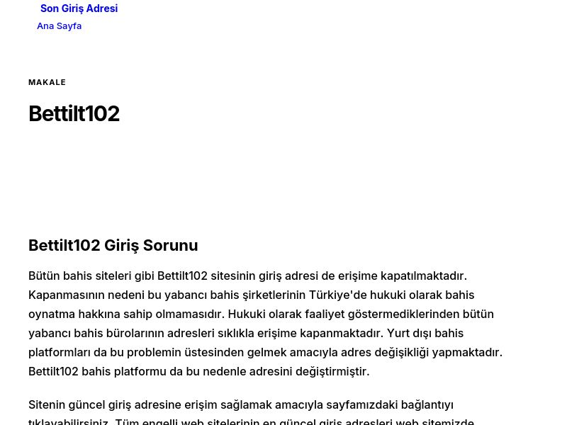 Bettilt102 - Son Giriş Adresi - Ekran Görüntüsü