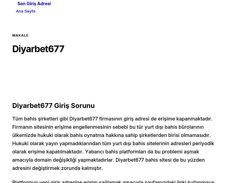 Diyarbet677 - Son Giriş Adresi - Ekran Görüntüsü