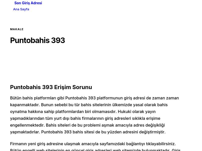 Puntobahis 393 - Son Giriş Adresi - Ekran Görüntüsü