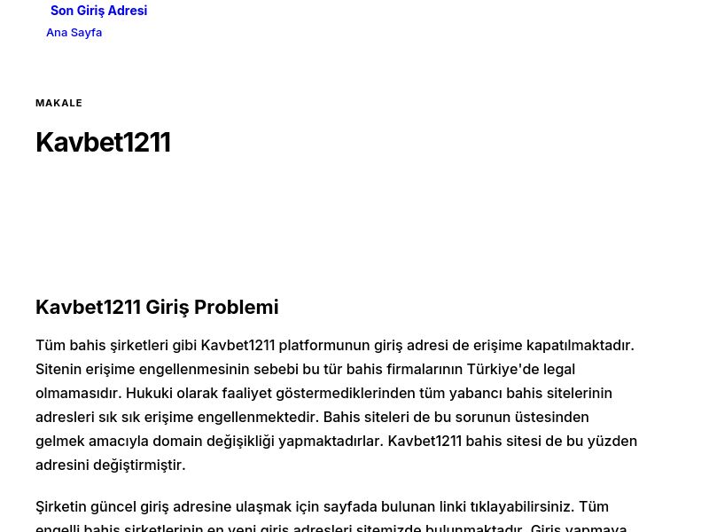 Kavbet1211 - Son Giriş Adresi - Ekran Görüntüsü