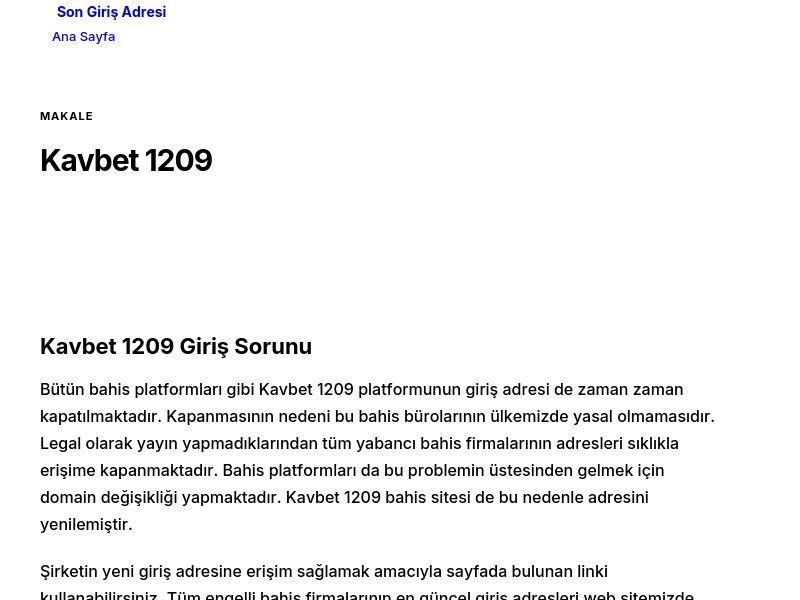 Kavbet 1209 - Son Giriş Adresi - Ekran Görüntüsü