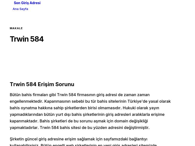 Trwin 584 - Son Giriş Adresi - Ekran Görüntüsü