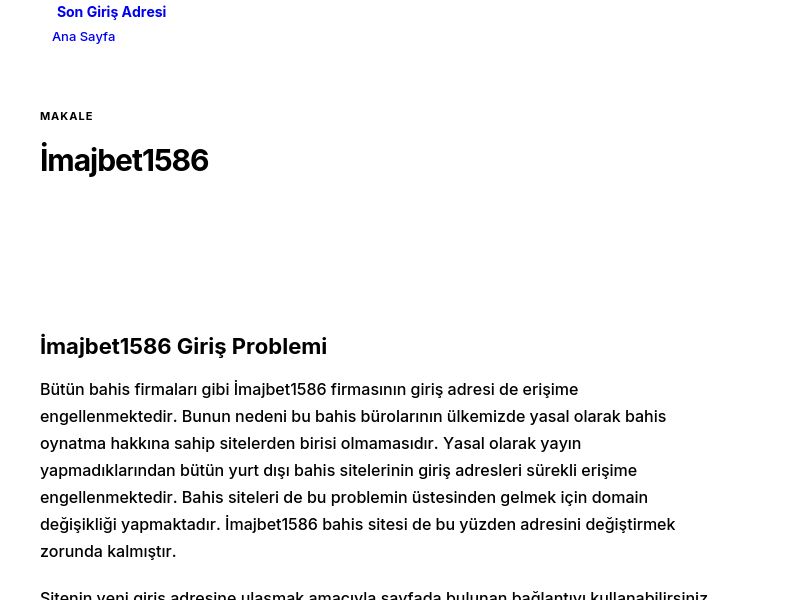 İmajbet1586 - Son Giriş Adresi - Ekran Görüntüsü
