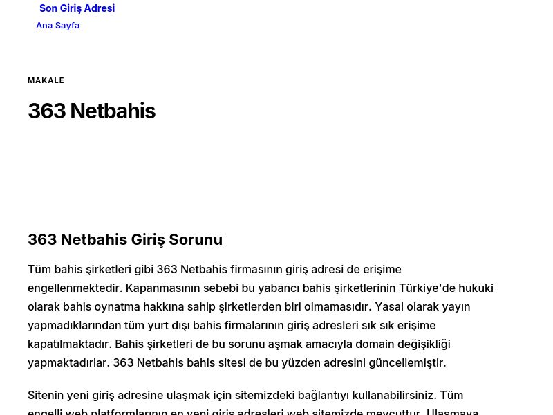 363 Netbahis - Son Giriş Adresi - Ekran Görüntüsü