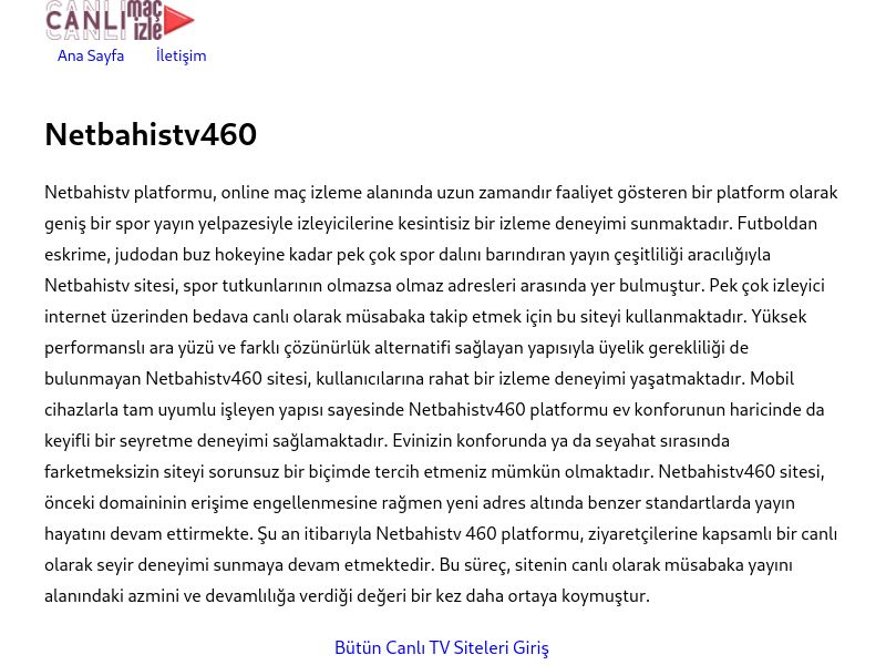 Netbahistv460 Güncel Giriş Adresi Linki - Ekran Görüntüsü
