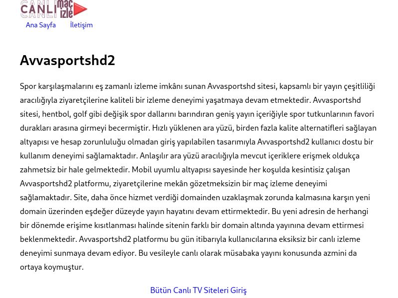 Avvasportshd2 - Ekran Görüntüsü
